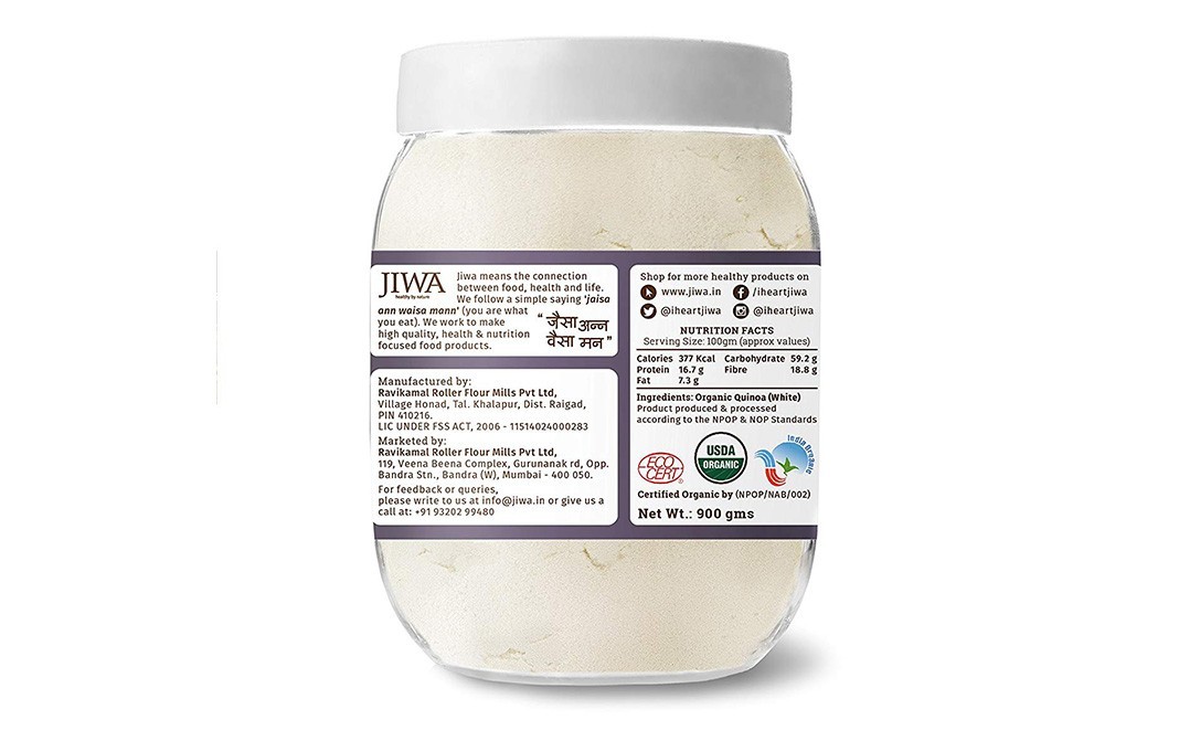 Jiwa Quinoa Flour    Jar  900 grams